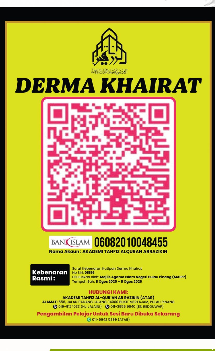Poster Derma Khairat rasmi ATAR